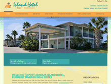Tablet Screenshot of islandhotelportaransas.com
